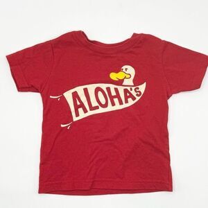 88 Tees Red GiGi Duck T Shirt - Kids US 12M
